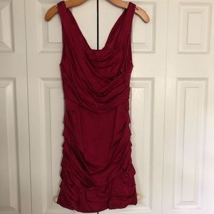 Red, Silk Express Dress